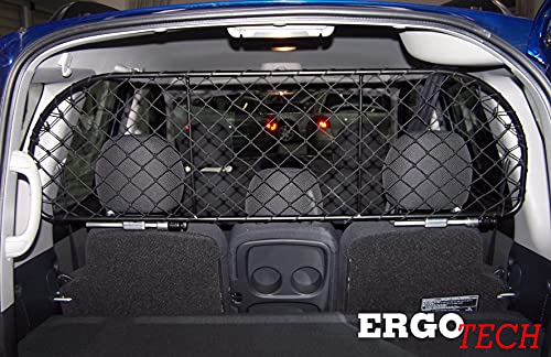 ERGOTECH Trennnetz Trenngitter kompatibel mit Toyota Yaris Verso (2000-2005) RDA65-XL, für Hunde und Gepäck von ERGOTECH