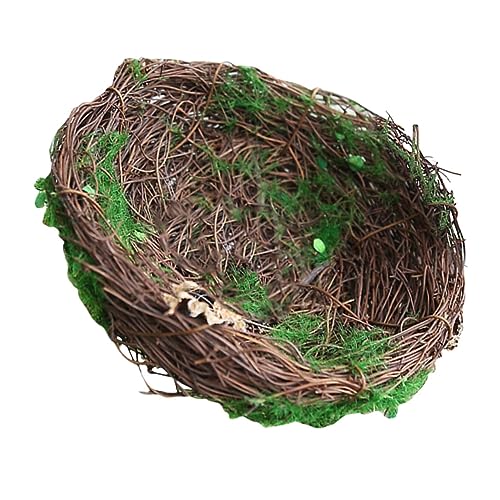 3 Stück Rattan-Vogelnest, Vogelnest, gefälschtes Vogelnest, Vogelnest, Vogelhäuschen, Weihnachtsbaumschmuck, Esszimmertischdekoration, Esstischdekoration, Esstischdekoration, Heimbedarf, Heimbedarf/17 von ERICAT