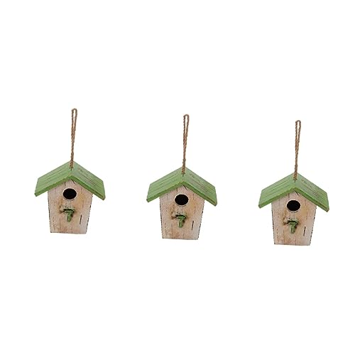 3 Stück Vogelnest aus Holz, Papageienhaus, natürliches Holz, Vogelhäuschen, Vogelheim, Vogelhäuschen for Fenster, Outdoor-Vogelhäuschen, Camping-Dekoration, Vogelhütte, Bett, draußen, Vogelhaus, Vogel 3 Stück Vogelnest aus Holz, Papageienhaus, natürliches Holz, Vogelhäuschen, Vogelheim, Vogelhäuschen for Fenster, Outdoor-Vogelhäuschen, Camping-Dekoration, Vogelhütte, Bett, draußen, Vogelhaus, Vogel von ERICAT