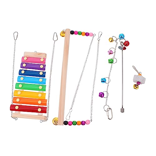 ERINGOGO 1satz Hühner-spielzeugset Aus Teiliges Set Mit Schaukelsitz Xylophon Und Obstgabel Für Hühner Und Vögel Spielzeug Spiel Und Entspannung Im Stall ERINGOGO 1satz Hühner-spielzeugset Aus Teiliges Set Mit Schaukelsitz Xylophon Und Obstgabel Für Hühner Und Vögel Spielzeug Spiel Und Entspannung Im Stall von ERINGOGO