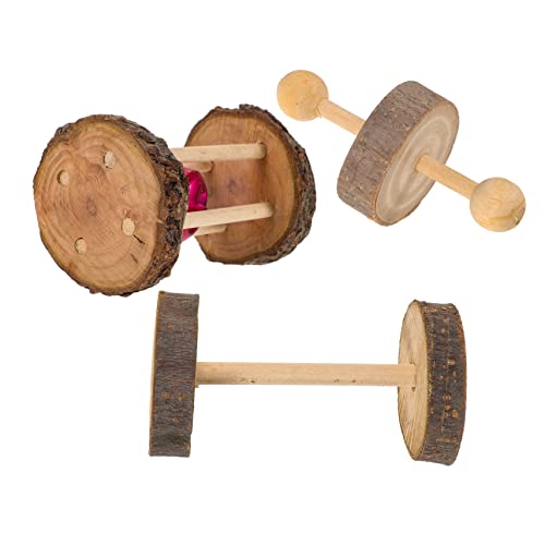 ERINGOGO 1satz Apfelholz Kauspielzeug Für Kleintiere Hamster Meerschweinchen Ratten Mit Und Rollfunktion Sicheres Und Langlebiges Spielzeug Für Gesunde Zahnpflege Und von ERINGOGO