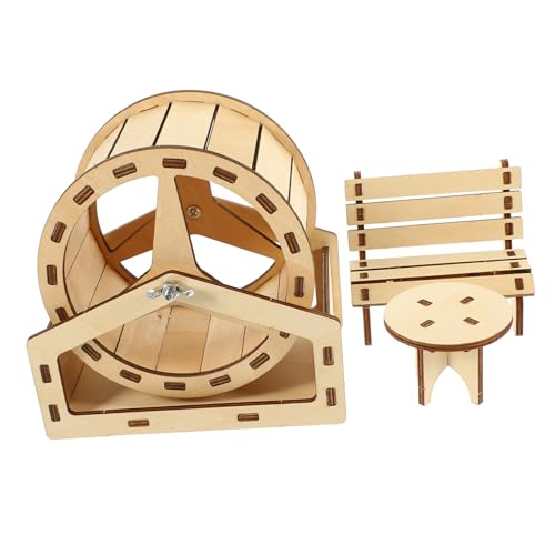 ERINGOGO 1 Satz Holzhausspielzeug groß Mini Sachen Hamsterspielspielzeug-Labyrinth Form Holzstuhl und Tisch für Hamster kleines Haustierrad Hamsterspielzeug hölzern ERINGOGO 1 Satz Holzhausspielzeug groß Mini Sachen Hamsterspielspielzeug-Labyrinth Form Holzstuhl und Tisch für Hamster kleines Haustierrad Hamsterspielzeug hölzern von ERINGOGO
