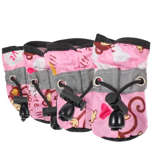 ERINGOGO 1 Satz Hundeschuhe Mit Weicher Sohle Griff Schutz Stiefeletten Pfote Körperpflege Abdeckung Mittel Schnee Groß Welpe Hundestiefel Haustiere Für Rosa Stoff ERINGOGO 1 Satz Hundeschuhe Mit Weicher Sohle Griff Schutz Stiefeletten Pfote Körperpflege Abdeckung Mittel Schnee Groß Welpe Hundestiefel Haustiere Für Rosa Stoff von ERINGOGO