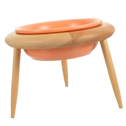 ERINGOGO 1 Satz Katzennapf Schüssel Katze Erhöht Slow Feeder Napf Für Katzen Drinnen Katzenfutterschale Essen Katzennäpfe Hundenapf Haustierzubehör Wasserzufuhr Keramik Orange von ERINGOGO