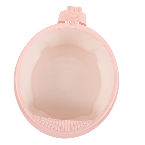 ERINGOGO 1 Satz Katzentoilette drinnen bedeckt Scoop klein groß Behälter Wurf halb Kätzchen saubere Toilette Katzenstreu Katze Bettpfanne kätzchentoilette Plastik Rosa von ERINGOGO