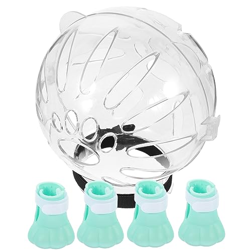 ERINGOGO 1 Satz Klare Katzenhaube Kätzchenhaubenbezug Körperpflege drinnen Paws pfotenschutz katzenhut Katzenhelm Verhindern Sie, DASS Katzen in den Helm beißen Kieselgel von ERINGOGO