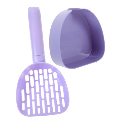 ERINGOGO 1 Satz Schaufel Für Haustierstreu Katzenkotschaufel Katzenschaufel Poop Scooper Katzenstreu Wurf Katzenbedarf Tablett Handhaben Katzenstreu Scoop Abs Violett von ERINGOGO