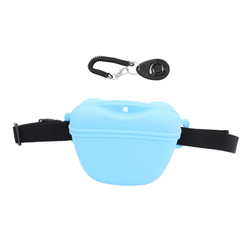 ERINGOGO 1 Satz Silikonhund -Trainingstasche Tragetasche behandeln Futterbeutel für Welpen Aufbewahrungstasche für Hundefutter Hundetasche Snack-Tasche Kieselgel Sky-Blue von ERINGOGO