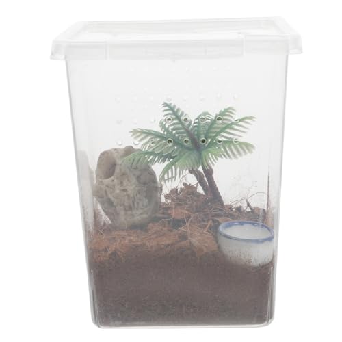 ERINGOGO Spinnenkäfig Aus Kunststoff Transparente Futterbox Für Springspinnen Spinnenbox Als Haustier-zuchtbox Insektenzuchtbox Für Innenbereich von ERINGOGO