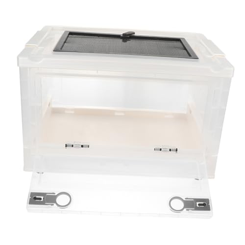 ERINGOGO 1 Satz Terrarium Hamster käfig Hamster cage kaschieren Haustierzubehör Haustierbox Zwinger Hamsterhaus klein Hamsterkäfig mit für Haustierratten Haustierkäfig Plastik Weiß von ERINGOGO