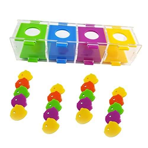 ERINGOGO 1satz Parrot Color Sorting Box Intelligentes -Spielzeug Kreativität Und Fitness Farbige Sortierübungen Für Vögel Geeignet Für Nymphensittiche Sittiche Und Andere Papageien von ERINGOGO