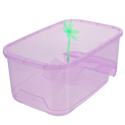 ERINGOGO 1 Set-Box Schildkrötenbecken Käfig Chamäleon Schildkrötentisch Fisch Zubehör Für Reptilien Terrarienset Hängematte Schildkröte Tank Topper Spinnengehege Plastik Violett von ERINGOGO