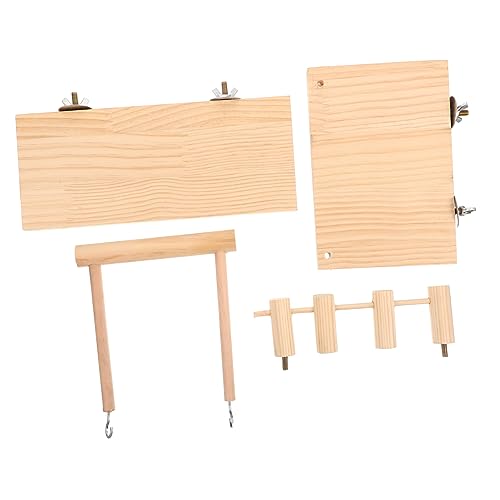 ERINGOGO 1 Set Hamsterzubehör Lustige Hamsterleiter Chinchilla Zaun DIY Hamsterschaukel Zarte Hamsterleiter Lustige Hamsterschaukel Wear Leiter Interessante Hamsterleiter Aus Holz von ERINGOGO