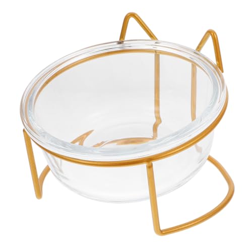 ERINGOGO 1 Set Hoher Katzennapf Aus Glas Für Kätzchen Dosen Pro Doppel Katzenfutternäpfe Haustier Futterspender Multi Tiki Spender Verschütten Dreifach Katzenstreumatte von ERINGOGO