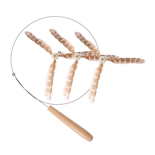 ERINGOGO 1 Set Lustiges Katzenspielzeug Interaktives Katzenspielzeug Katzenspiel Kätzchenspielzeug Indoor Katzen Teasing Stick Katzenkicker Köder Großes Kätzchen Interaktives Teaser von ERINGOGO