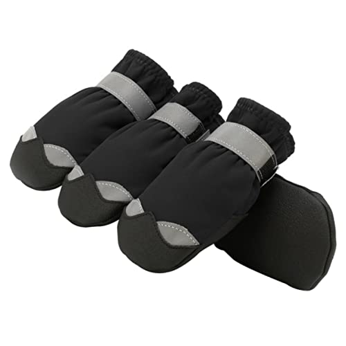 ERINGOGO 1 Set wasserdichte Haustierschuhe Für Hunde Undurchlässiger Griff Schneestiefel Für Den Winter Pfotenschutz Für Den Außenbereich Große Rutschregenstiefel Hundestiefel Schutz von ERINGOGO