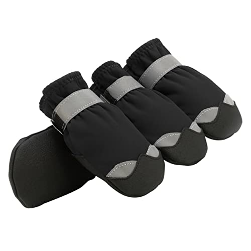 ERINGOGO 1 Set wasserdichte Haustierschuhe Hundestiefel Griff Große Regenstiefel Für Hunde Hundefußschutz Für Heißes Pflaster Rutschfester Winter Hundeschuhschutz Pfoten Schneeschuhe von ERINGOGO