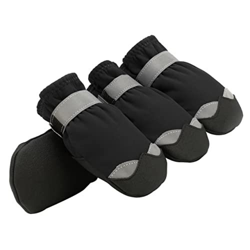 ERINGOGO 1 Set wasserdichte Haustierschuhe Schneehundezubehör Stiefel Hundeschuhe Schlupfsocken Wasserdicht Für Den Außenbereich Pfoten Winter Für Welpen Haustiere Groß Nylon von ERINGOGO