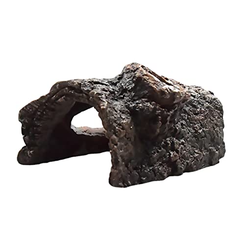 ERINGOGO 1 Stück Aquarium Dekoration Aus Kunstharz 3D Aquarium Holz Versteckhöhle Ornament Verstecke Stamm Aquarium Felsen Aquarium Dekoration Aquarium Ornament Reptilien von ERINGOGO