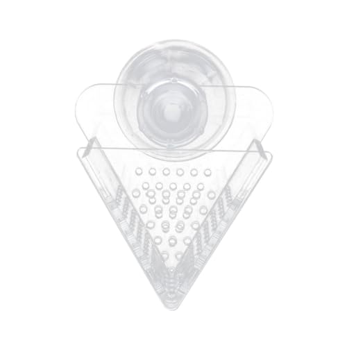 ERINGOGO 1 Stück Futterbecher für Fische Roter Blutfutterspender für Aquarien für Süß Saugnapf Transparentes Design für Optimale Futterkontrolle von ERINGOGO