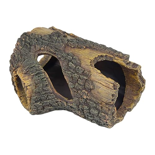 ERINGOGO 1 Stück Harz Simuliertes Baumstamm Fischtankdekor Kleine Aquariendekoration Fischunterkunft Dekorationen Für Aquarien Aquarium Aquarienverzierung Reptilienhaut von ERINGOGO