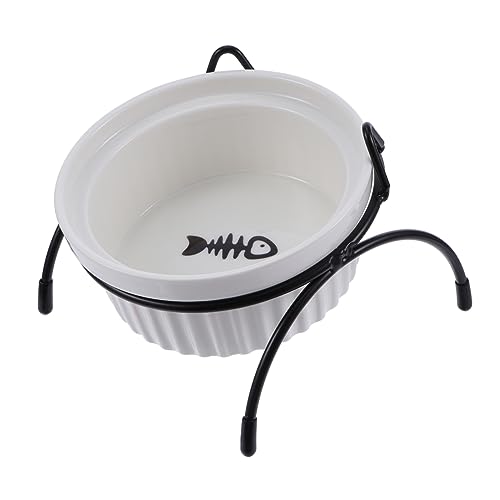ERINGOGO 1stücke Katzenfutter- Trinknapf Mit Erhöhtem Design Und Halterung Ergonomischer Keramiknapf Für Komfortables Fressen Und Trinken Verhindert Erbrechen Und Entlastet Nacken ERINGOGO 1stücke Katzenfutter- Trinknapf Mit Erhöhtem Design Und Halterung Ergonomischer Keramiknapf Für Komfortables Fressen Und Trinken Verhindert Erbrechen Und Entlastet Nacken von ERINGOGO