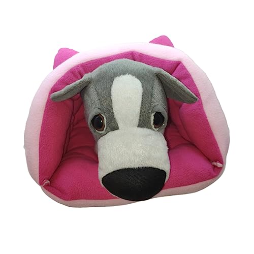 ERINGOGO 1 Stück Katzennest drinnen Katzenbetten Hallo Zwinger Plüsch katzenhöhle Katzenhaus Haustierbett Katzenschutz kleines Haustierbett Katzenzubehör Schlafhöhle für Haustiere Rosa von ERINGOGO