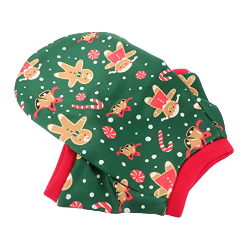 ERINGOGO 1 Stück Kleidung Für Haustiere Pfote Plaid Dekorationen Weihnachtshundeanzug Weihnachtskleidung Für Hunde Mischen Hundekleidung Hundekostüme Hochzeit Dackel Polyester-vlies Green von ERINGOGO