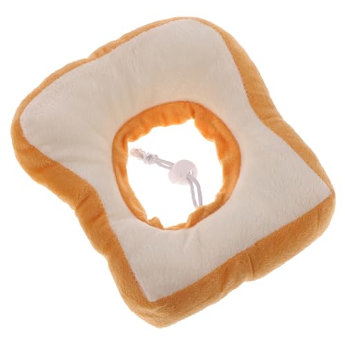 ERINGOGO 1 Stück Krapfen Für Kätzchen Zubehör Nacken Einstellbar Erholung Kragen Name Geformt Verstellbare Kat Katzenhalsbänder Halskreis Für Haustiere Yellow Baumwolle von ERINGOGO