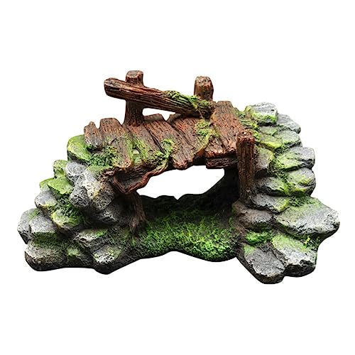 ERINGOGO 1 Stück Künstliche Hügeldekoration Aquarium Dekoration Brückenornament Aquarium Aquarium Ornament Aquarium Felsen Fischtank Felsen Bergmoos Baumfelsen Künstliche von ERINGOGO