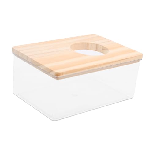 ERINGOGO 1 Stück Schachtel Sandbad für Hamster Hamstersand Sandbadhaus für Hamster hamsterzubehör Hamster Toilette Haustiere hamsterkäfig acryl duschbecken Hamster-Sand-Badewanne hölzern von ERINGOGO