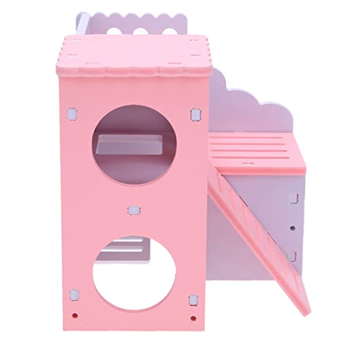 ERINGOGO 1stück Hamster Schlafnest Mit Doppelstock-Villa Geeignet Als Haustierhaus Und Spielzeug Atmungsaktives Design Einfach Zu Montieren Für Kleintiere Geeignet von ERINGOGO
