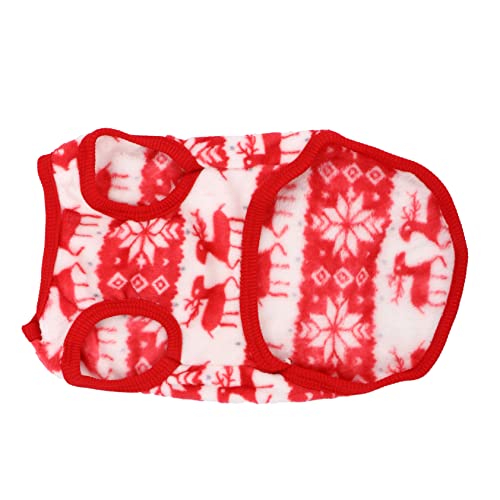 ERINGOGO 1 X Weihnachtskleid Für Welpen Weihnachtskostüm Für Hunde Weihnachtskostüm Für Haustiere Kleiner Mantel Lustiges Weihnachtshemd Für Welpen Weihnachtsparty Kostüm Aus von ERINGOGO