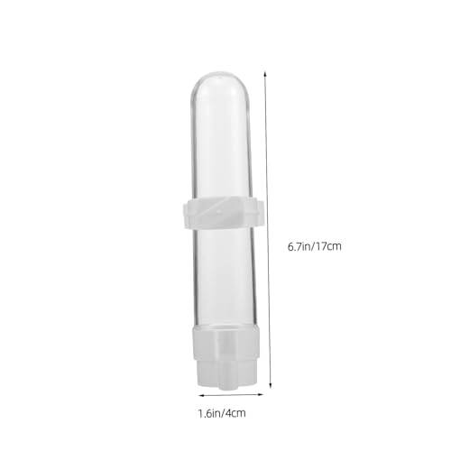 ERINGOGO 10 Stück Automatischer Papageien Wasserspender Tropffreier Vogelkäfig Trinkflasche aus Robustem PP für Wellensittiche Nymphensittiche und Kleine Vögel Platzsparend und Langlebig von ERINGOGO