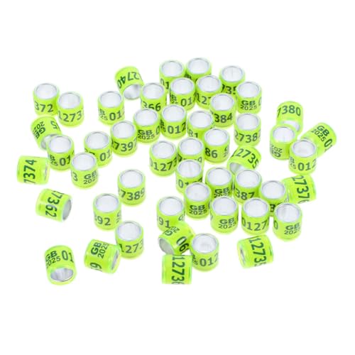 ERINGOGO 10stücke Taubenbeinringe Geflügelbeinringe Taubenbänder Taubenfußringe Taubenmarkierungsbänder Vogelbeinbänderringe Identifikationsbeinbänder Nummerierte Beinringe Für von ERINGOGO