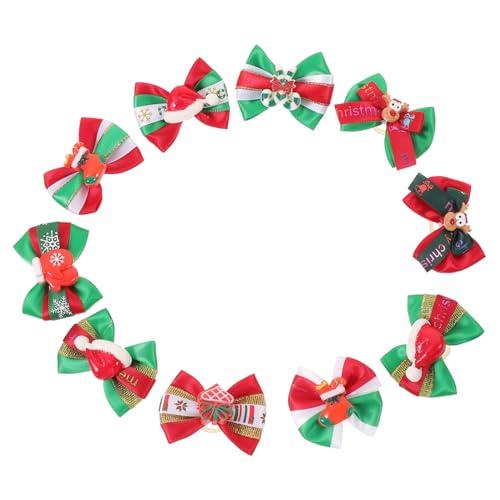 ERINGOGO 10 Stück Teiliges Bunte Weihnachts Haarschleifen für Kleine Hunde Leichte Haargummis Strapazierfähige Haarschleifen Festliche Pet Hair Bows für Xmas und Alltag ERINGOGO 10 Stück Teiliges Bunte Weihnachts Haarschleifen für Kleine Hunde Leichte Haargummis Strapazierfähige Haarschleifen Festliche Pet Hair Bows für Xmas und Alltag von ERINGOGO
