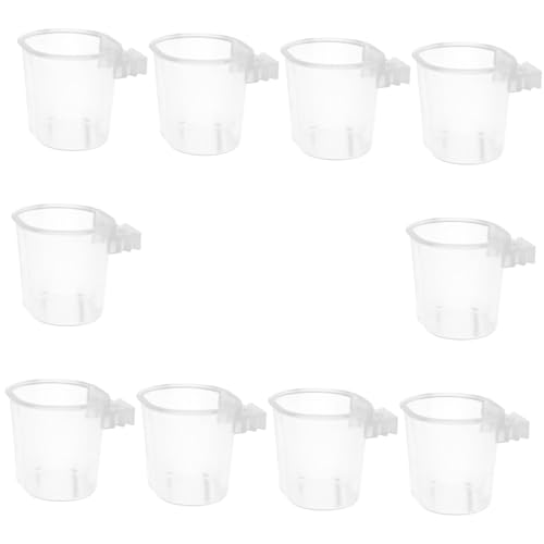 ERINGOGO 10 Stück Teiliges Hängender Vogelfutterspender für Papageien und Kleine und Wiederverwendbar für Käfigzubehör Futter und Wassernapf für Haustiere ERINGOGO 10 Stück Teiliges Hängender Vogelfutterspender für Papageien und Kleine und Wiederverwendbar für Käfigzubehör Futter und Wassernapf für Haustiere von ERINGOGO