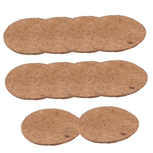 ERINGOGO 10 Stück Teiliges Taubennest Pads aus Natürlichem Palmenmaterial Atmungsaktiv und Feuchtigkeitsbeständig für Tauben Vogel und Geflügelbrut Geeignet Schützendes Nistmaterial für von ERINGOGO