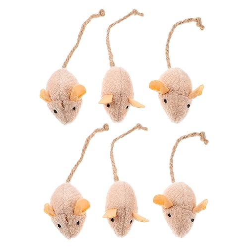 ERINGOGO 10 Stück Weiche Plüsch -Katzenspielzeug Katzenmausspielzeug Mauskatze Lustiges Katze Plüschtiere Mäuse-Katzenspielzeug für Kätzchen in Mäuseform ERINGOGO 10 Stück Weiche Plüsch -Katzenspielzeug Katzenmausspielzeug Mauskatze Lustiges Katze Plüschtiere Mäuse-Katzenspielzeug für Kätzchen in Mäuseform von ERINGOGO