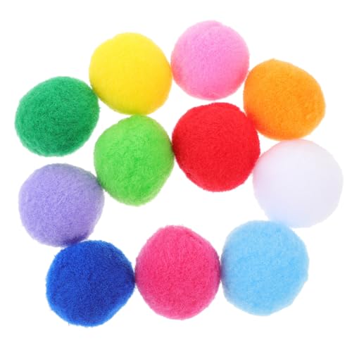 ERINGOGO 100stücke Pompons Flauschige Bälle Für Bastelarbeiten Dekorationen Partys Geschenke Schulprojekte Camping Gemischte Farben von ERINGOGO