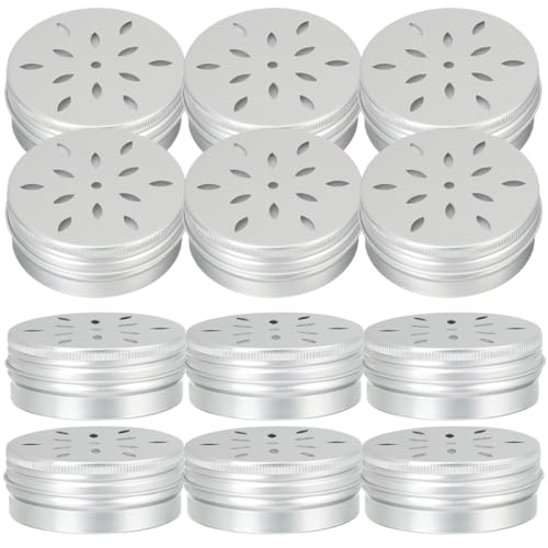 ERINGOGO 12 Stück Teiliges Kleine Geruchsdosen mit Belüftungslöchern Sicherer Aluminium behälter für Nasenarbeit und Suchtraining Trainingsgerät für Hunde schnüffelspaß von ERINGOGO