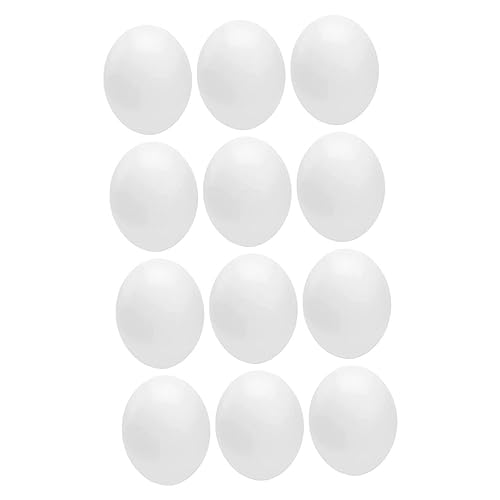 ERINGOGO 12stücke Künstliche Vögel-Eier Aus Kunststoff Realistische Fake-Eier Für Vogelzubehör Wiederverwendbare Dekoration Für Nester Und Bastelprojekte Für Ostern Requisite von ERINGOGO