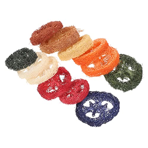 ERINGOGO 12stücke Kaninchen Luffa Kauspielzeug Für Hamster Meerschweinchen Haustier Zähneputzen Langeweile Vertreiben Kauen Spielzeug Für Kleintiere von ERINGOGO