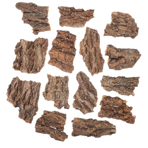 ERINGOGO 14pcs Reptilienrinde Bettwäsche Terrarium Kletterplattformen Schildkröte Rastplattformen Hassouts Reptile Tank Accessoires von ERINGOGO
