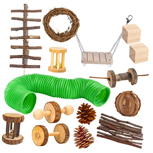 ERINGOGO 15 Teiliges Hamsterspielzeug Set Hamsterröhren Und Tunnel Kauspielzeug Klein Für Hamster Hamster Freizeitspielzeug Hamster Spielplatzspielzeug Zähneknirschen Hamster ERINGOGO 15 Teiliges Hamsterspielzeug Set Hamsterröhren Und Tunnel Kauspielzeug Klein Für Hamster Hamster Freizeitspielzeug Hamster Spielplatzspielzeug Zähneknirschen Hamster von ERINGOGO