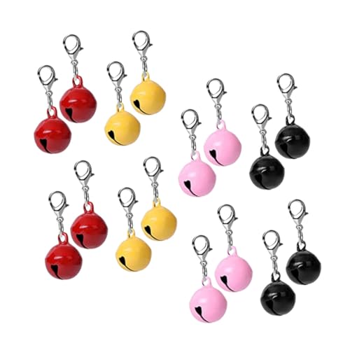 ERINGOGO 16 Stück Hundehalsband Glocke Glocken Hundeglocke reflektierend dekorativ Schild Name mit Heimtierbedarf Glöckchen für Haustier-Katzenhalsbänder Katzenbedarf Metall von ERINGOGO