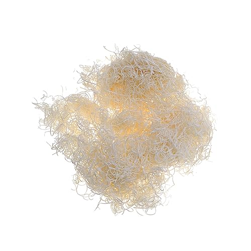 ERINGOGO 1Packung Holzwolle für Kleintiere Packung Naturbelassene Holzwolle als Nistmaterial und Einstreu und Flauschig für Kleintiere Wie Schlangen von ERINGOGO