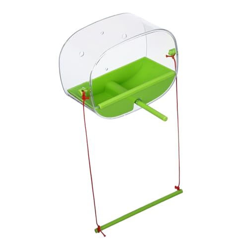 ERINGOGO 1Satz Fenstervogelfutterspender mit Saugnäpfen Transparenter Vogelfütterer für Außen für Papageien und Andere zu Installieren aus Sicherem Pe Material von ERINGOGO