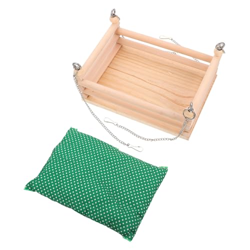 ERINGOGO 1Satz Hamster Hängematte Aus Holz Mit Warmem Baumwollpolster Hängende Matte Für Kleine Haustiere Wie Hamster Mäuse Und Chinchillas Für Schlaf Tierdekoration von ERINGOGO