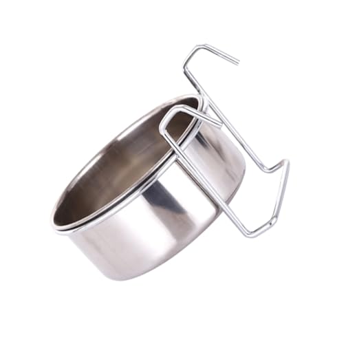 ERINGOGO 1Satz Haustier Futter und Wasserschüssel mit Hängeständer Rostfrei zu Reinigen für Katzen und Robust und Langlebig Sicheres und Umweltfreundliches von ERINGOGO